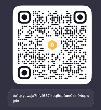 Bitcoin donation QR code